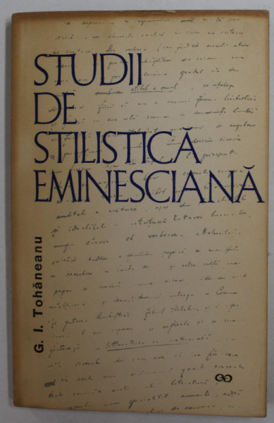 STUDII DE STILISTICA EMINESCIANA de G.I. TOHANEANU , 1965
