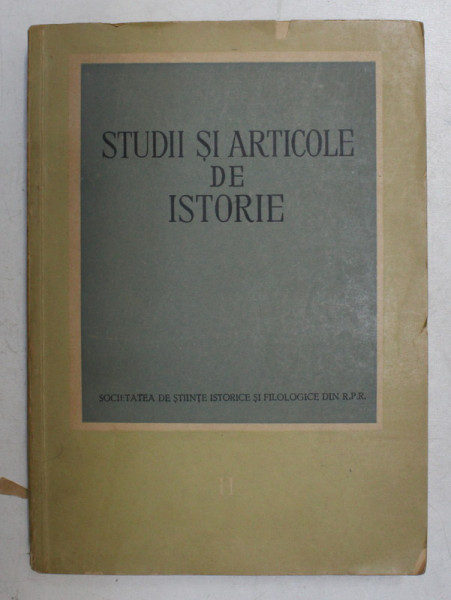 STUDII SI ARTICOLE DE ISTORIE , 1957