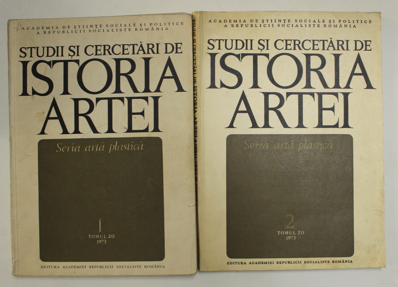STUDII SI CERCETARI DE ISTORIA ARTEI - SERIA ARTA PLASTICA , TOMUL 20 , NUMERELE 1 - 2 ,1973