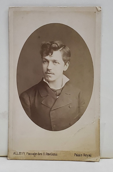 STUDIO FOTO ALLEVY , PARIS , TANAR , SEMIPROFIL , FOTOGRAFIE TIP C.D.V. , 1888