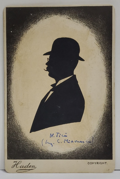 STUDIO HADEN , ENGLAND , SILHOUETTE PORTRAIT , CCA. 1900