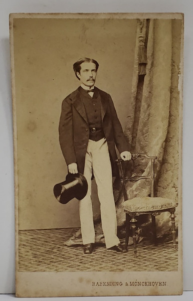 STUDIO RABENDING und MONCKHOVEN , VIENA , DOMN CU JOBEN , FOTOGRAFIE C.D.V. , SFARSITUL SEC. XIX