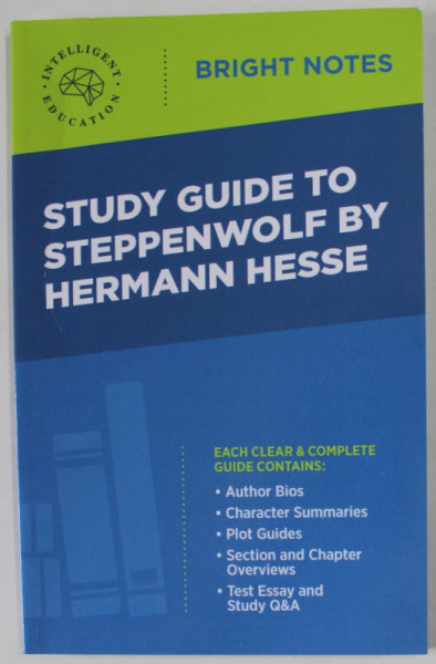 STUDY GUIDE TO STEPPENWOLF BY HERMANN HESSE , 2015