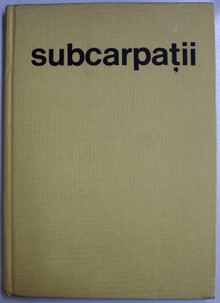 SUBCARPATII SI DEPRESIUNILE MARGINALE ALE TRANSILVANIEI -V. TUFESCU  1966