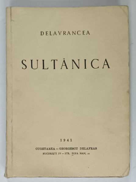 SULTANICA de DELAVRANCEA , 1941