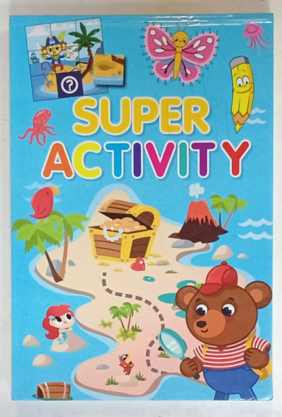 SUPER ACTIVITY ,  CARTE DE COLORAT SI DE JOCURI PENTRU COPII , 2023