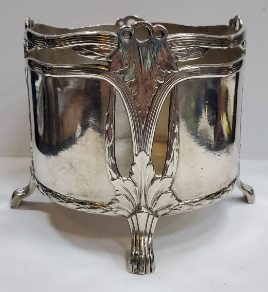 SUPORT ART NOUVEAU PENTRU STICLA DE SAMPANIE, WMF, GERMANIA, SECOL 20