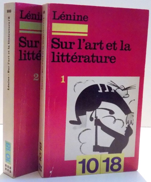 SUR L`ART ET LA LITTERATURE par LENINE, VOL I-II, 1975