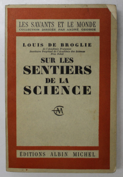 SUR LES SENTIERS DE LA SCIENCE par LOUIS DE BROGLIE , 1960