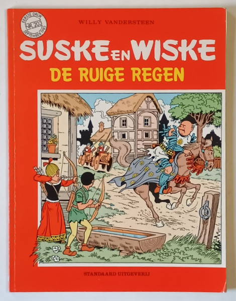 SUSKE EN WISKE , DE RUIGE REGEN van WILLY VANDERSTEEN , 1985 *BENZI DESENATE CU TEXT IN LIMBA NEERLANDEZA