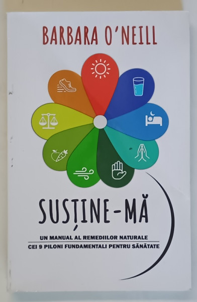 SUSTINE - MA , UN MANUAL AL REMEDIILOR NATURALE , CEI 9 PILONI FUNDAMENTALI PENTRU SANATATE de BARBARA O'NEILL , 2024 *MICI DEFECTE