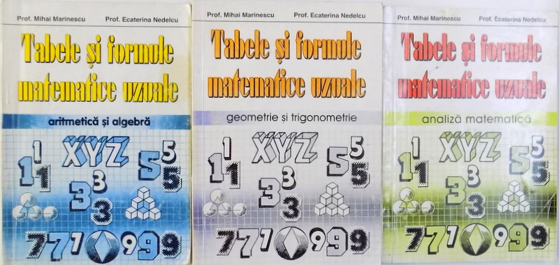 TABELE SI FORMULE MATEMATICE UZUALE de MIHAI MARINESCU si ECATERINA NEDELCU , 1995 - 1996