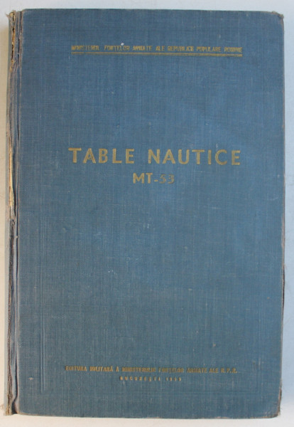TABLE NAUTICE MT - 53  , 1955