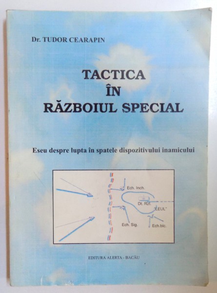 TACTICA IN RAZBOIUL SPECIAL - ESEU DESPRE LUPTA IN SPATELE DISPOZITIVULUI INAMICULUI de TUDOR CEARAPIN , DEDICATIE*
