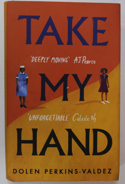 TAKE MY HAND by DOLEN PERKINS - VALDEZ , 2022 , COPERTA CU URME DE UZURA SI HALOURI DE APA *
