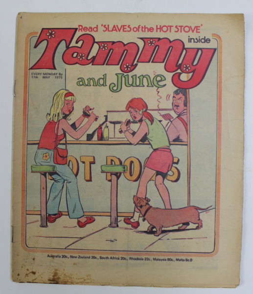 TAMMY AND JUNE , REVISTA PENTRU  ADOLESCENTI , CONTINE BENZI DESENATE , 17 th  MAY  , 1975