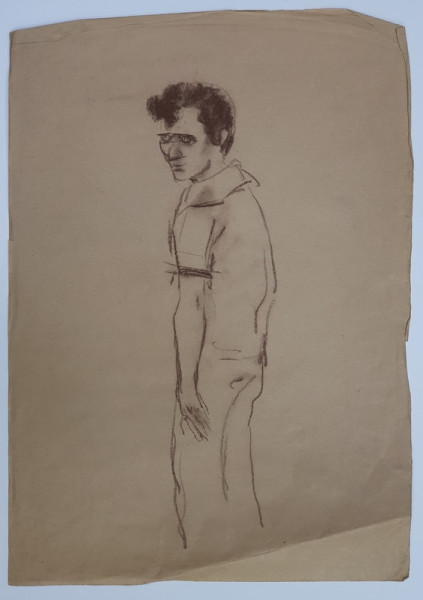 TANAR - STUDIU , DESEN CU AUTOR NECUNOSCUT , ANII '70