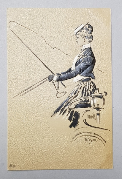 TANARA CONDUCAND TRASURA , CARTE POSTALA ILUSTRATA , EMBOSATA , CLASICA