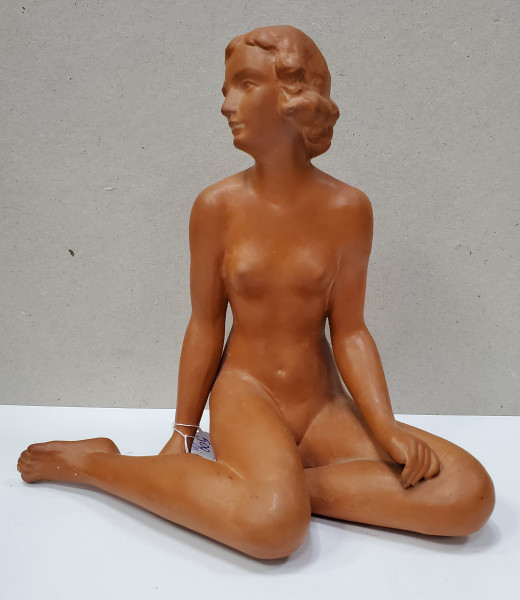 Tanara nud - Ceramica, Scoala franceza, Secol 19