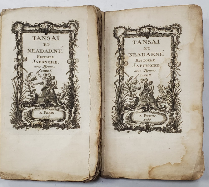 TANZAI E NEADARNE , HISTOIRE JAPONOISE , 2 VOLUME , AVEC FIGURES , 1758