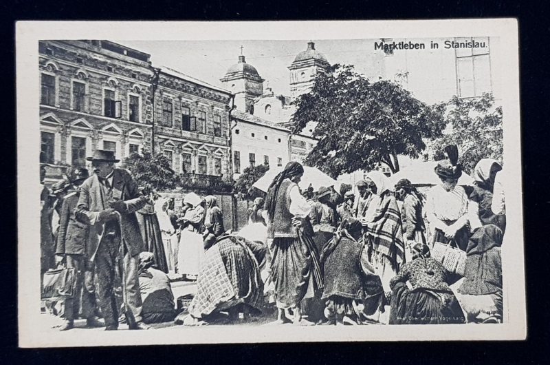 TARG IN STANISLAU , ACTUAL IN UCRAINA , CARTE POSTALA ILUSTRATA , MONOCROMA, NECIRCULATA , PERIOADA PRIMULUI RAZBOI MONDIAL