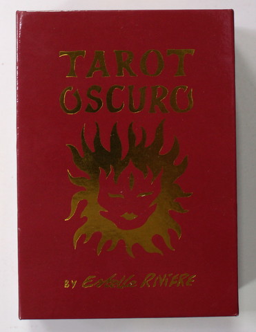 TAROT OSCURO , art by ESTELLE RIVIERE and words by MARIA MORARU , TEXT IN ENGLEZA , SPANIOLA , FRANCEZA , 2021
