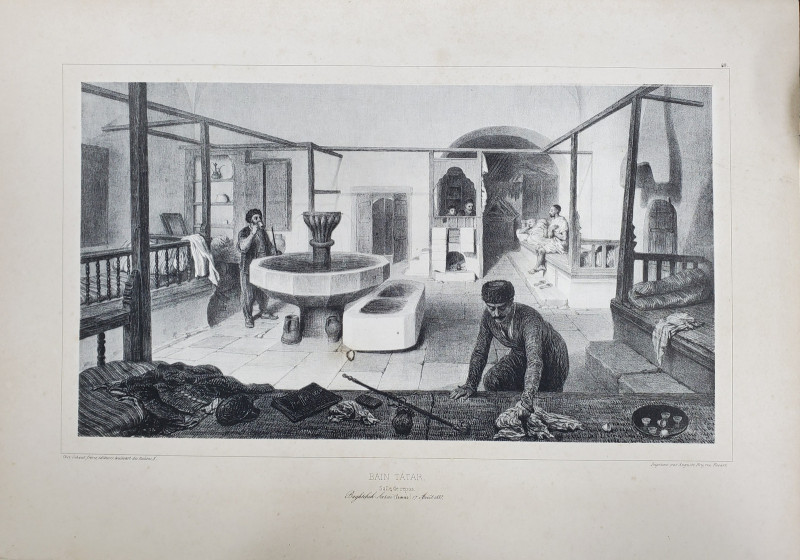 BAIN TATAR, GRAVURA SECOL 19