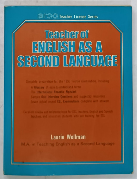 TEACHER OF ENGLISH AS A SECOND LANGUAGE by LAURIE WELLMAN , 1978