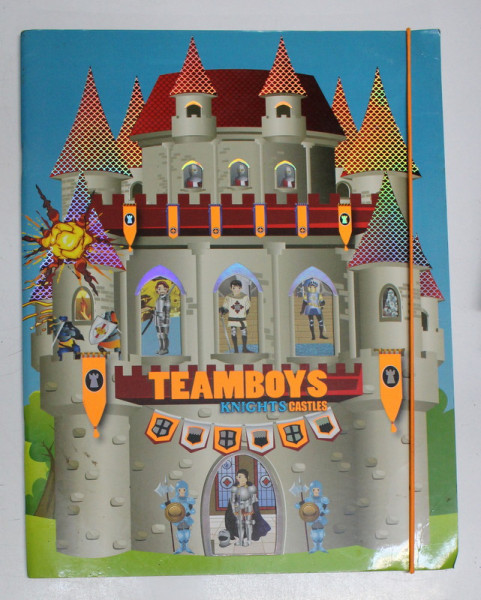 TEAMBOYS KNIGHT CASTLES , CARTE INTERACTIVA CU AUTOCOLANTE , 2000