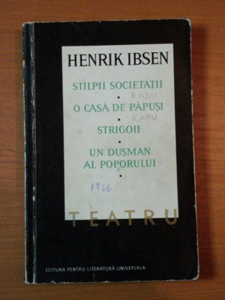 TEATRU de HENRIK IBSEN  1966