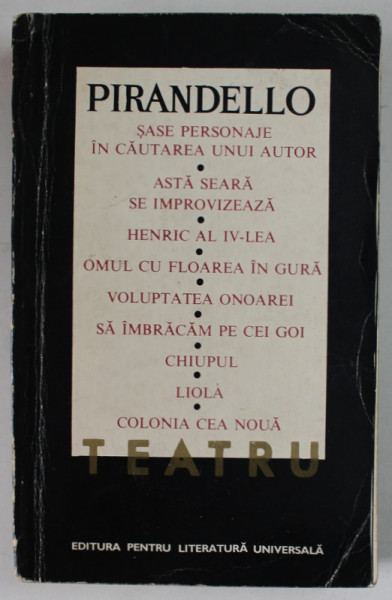 TEATRU de LUIGI PIRANDELLO , 1967