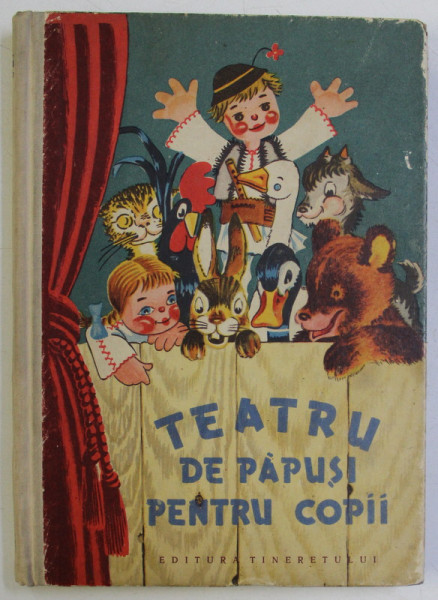 TEATRU DE PAPUSI PENTRU COPII , COPERTA de CLELIA OTTONE , 1955