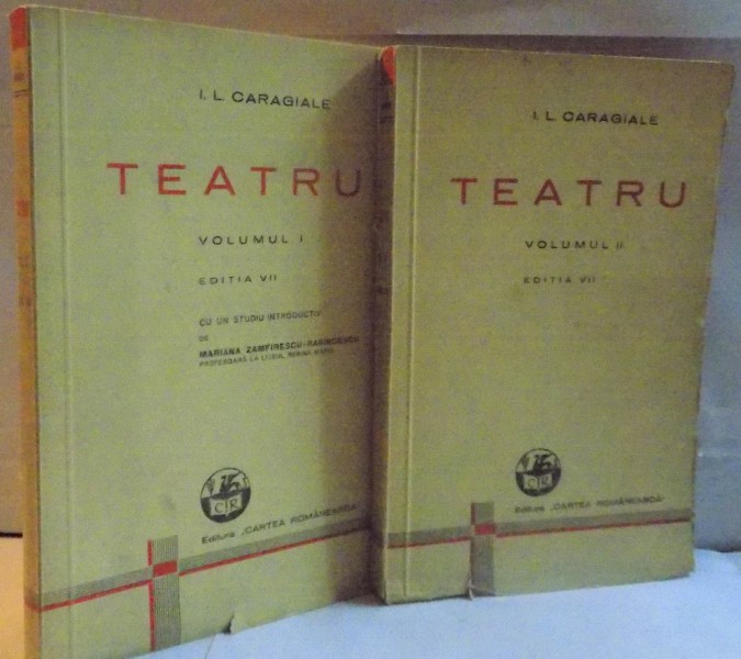 TEATRU , VOL I - II , EDITIA A VII A , 1941