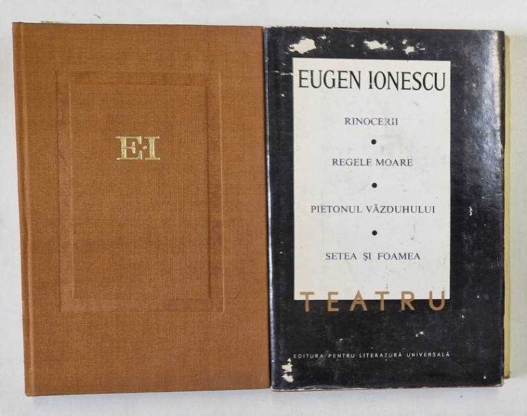 TEATRU , VOLUMELE I - II de EUGEN IONESCU , 1968 *EDITIE CARTONATA