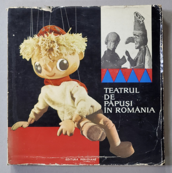 TEATRUL DE PAPUSI IN ROMANIA , texte de LETITIA GITZA ...VALENTIN SILVESTRU , 1968 , EDITIE IN ROMANA , ENGLEZA , FRANCEZA