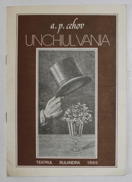 TEATRUL LUCIA STURDZA BULANDRA , CAIET PROGRAM , PIESA '' UNCHIUL VANIA   '' , 1985