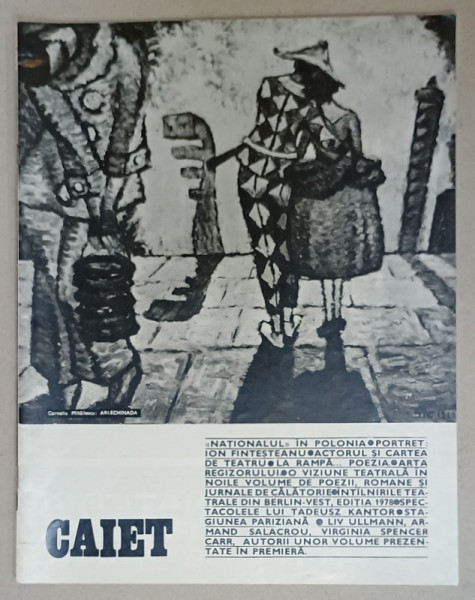 TEATRUL NATIONAL BUCURESTI , CAIET , NR. 44 , STAGIUNEA 1977 -1978