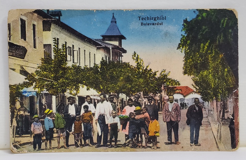 TECHIRGHIOL , BULEVARDUL , CARTE POSTALA ILUSTRATA  -  1930