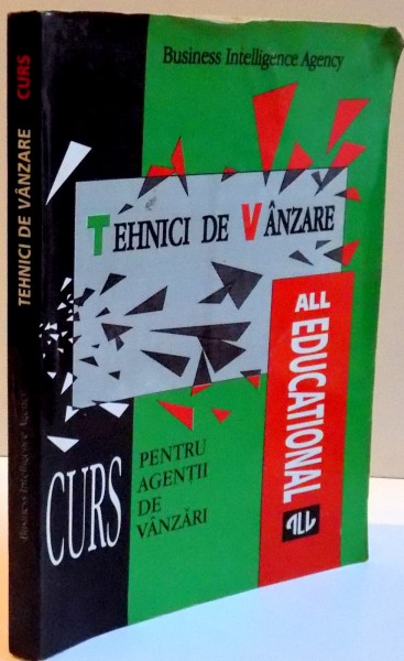 TEHNICI DE VANZARE , CURS PENTRU AGENTII DE VANZARI , 1995 , PREZINTA HALOURI DE APA