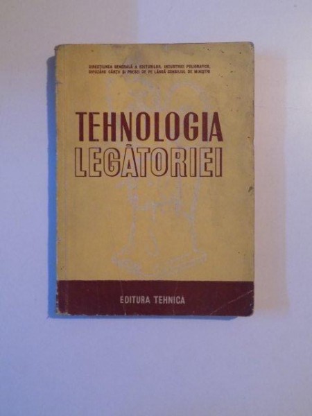 TEHNOLOGIA LEGATORIEI  1951