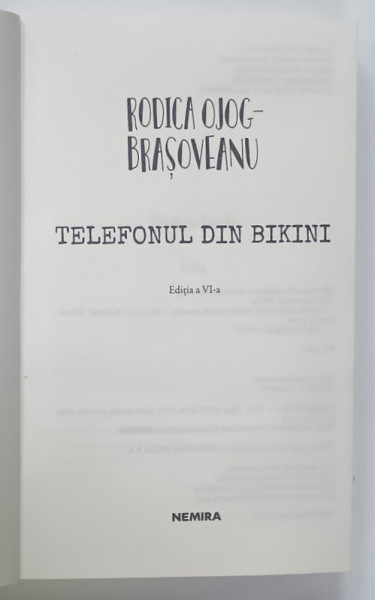 TELEFONUL DIN BIKINI de RODICA OJOG - BRASOVEANU , 2024 , COPERTA REFACUTA , BROSATA