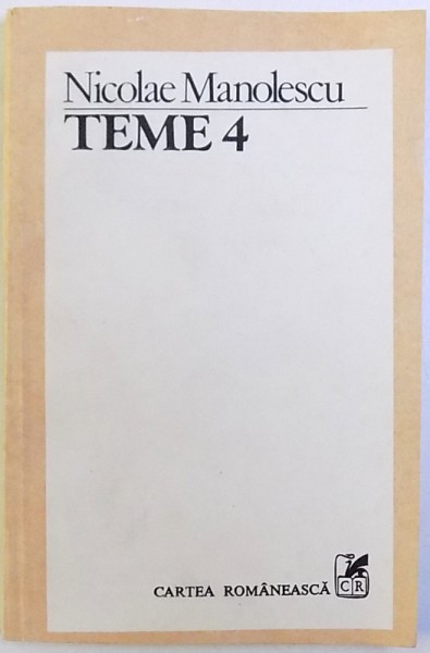 TEME 4 de NICOLAE MANOLESCU , 1983