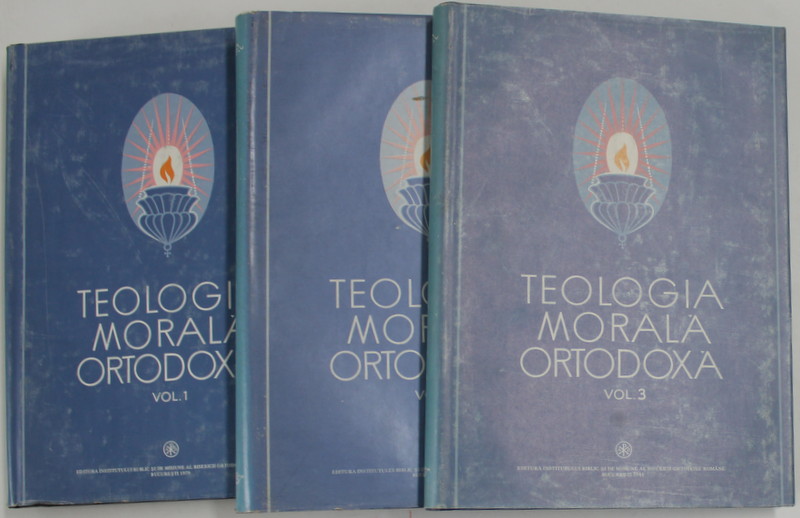 TEOLOGIA MORALA ORTODOXA de NICOLAE MLADIN ... IOAN ZAGREAN , VOL. I-III , 1979 * EDITIE CARTONATA CU SUPRACOPERTA