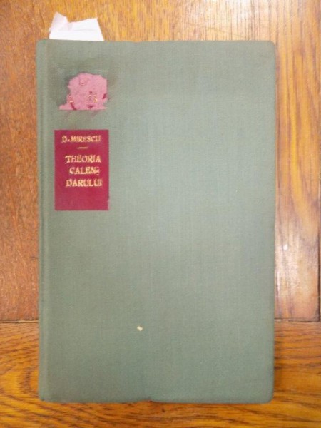 Teoria calendarului, D. Mircescu Bucuresti 1896