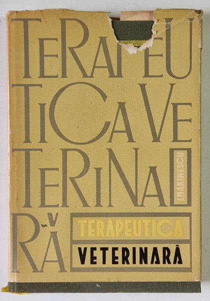 TERAPEUTICA VETERINARA de I. MARINESCU , 1965
