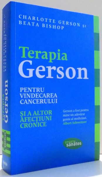 TERAPIA GERSON de CHARLOTTE GERSON, BEATA BISHOP , 2011