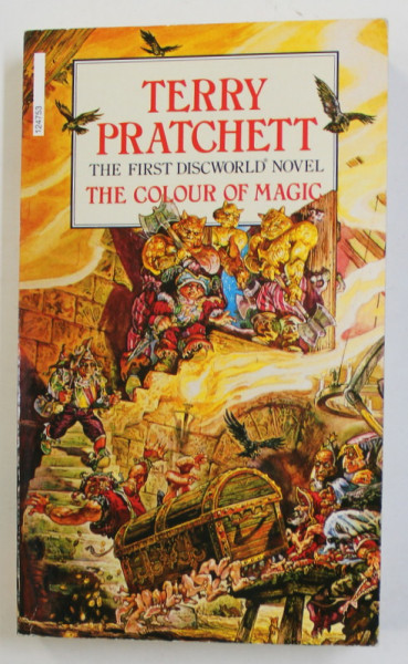 TERRY PRATCHETT - THE COLOUR OF MAGIC - THE FIRST DISCWORLD NOVEL , 1985 , PREZINTA INSEMNARI PE PAGINA DE TITLU *