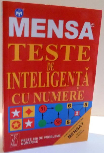 MENSA , TESTE DE INTELIGENTA CU NUMERE de HAROLD GALE , 1993