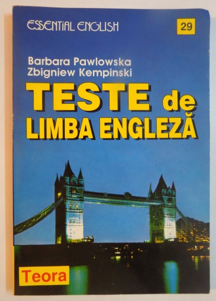 TESTE DE LIMBA ENGLEZA de BARBARA PAWLOWSKA , ZBIGNIEW KEMPINSKI , 1996