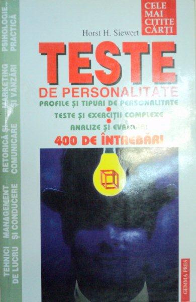 TESTE DE PERSONALITATE-HORST H. SIEWERT  2001